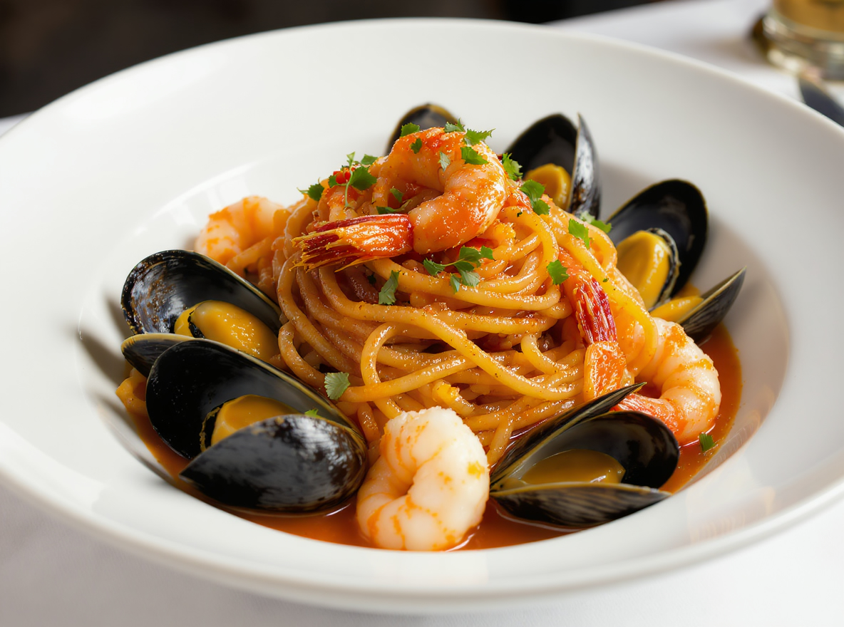 Espaguetis Marisco