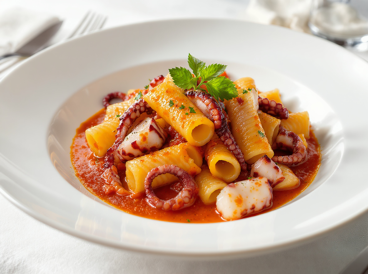 Paccheri con pulpo