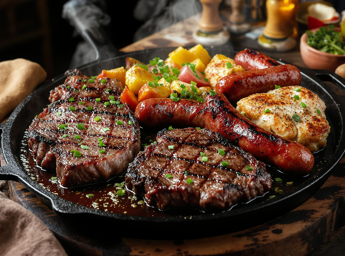 Parrillada mixta de carne